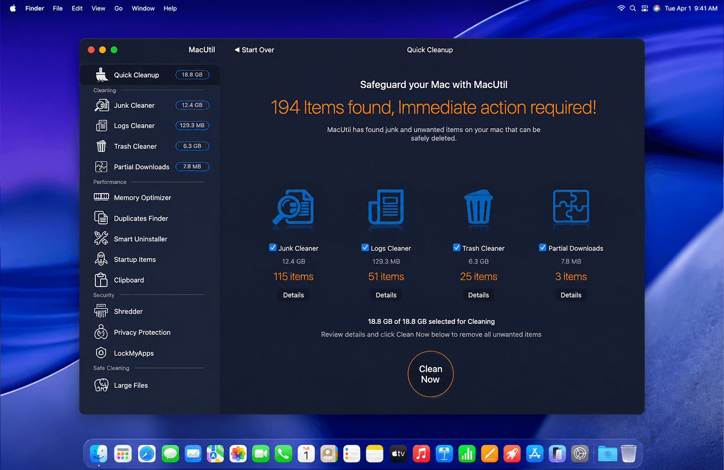 MacUtil Dashboard