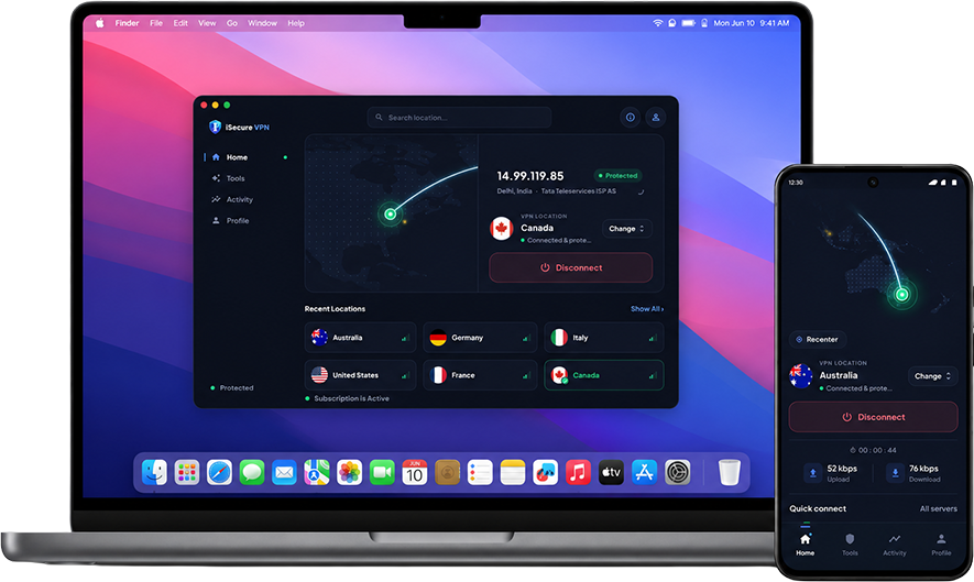 VPN on Laptop and Mobile